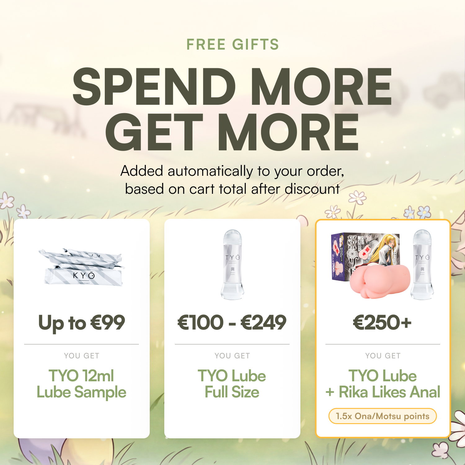 Gratisartikel-Staffelung