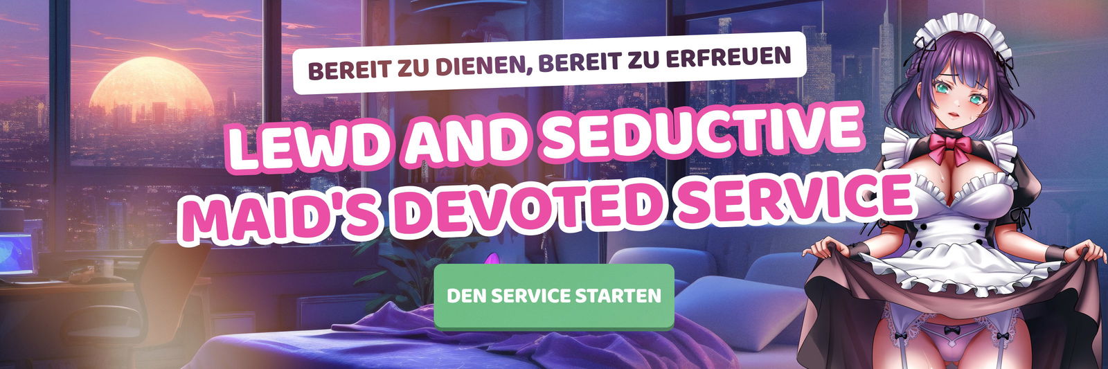 Lewd and Seductive Maid's Devoted Service