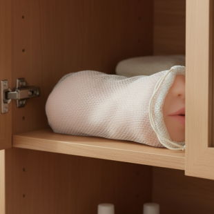 Im Schrank aufbewahrt