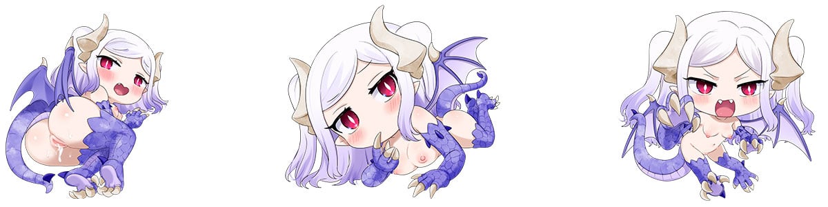 Hentai-Zeichnung von Chibis